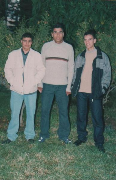 avec mes deux amis